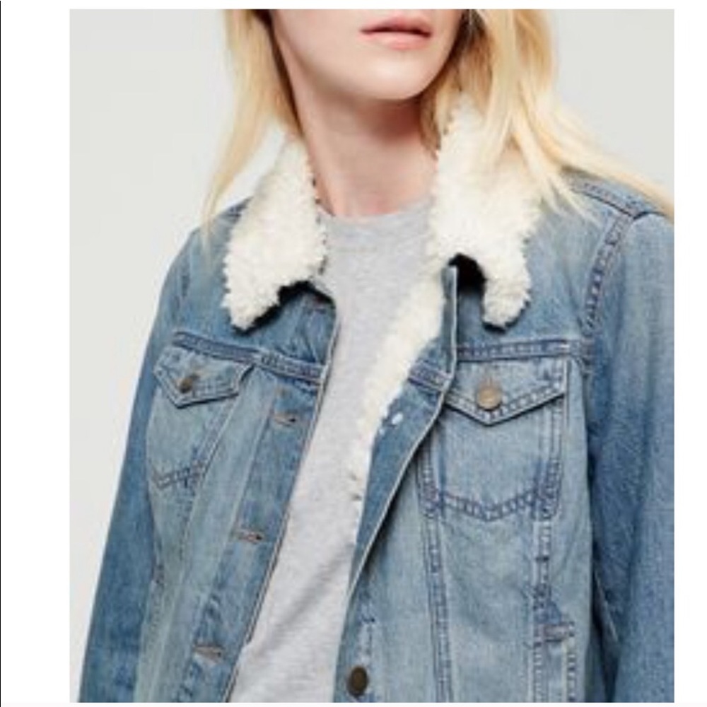 Loft Sherpa denim jacket